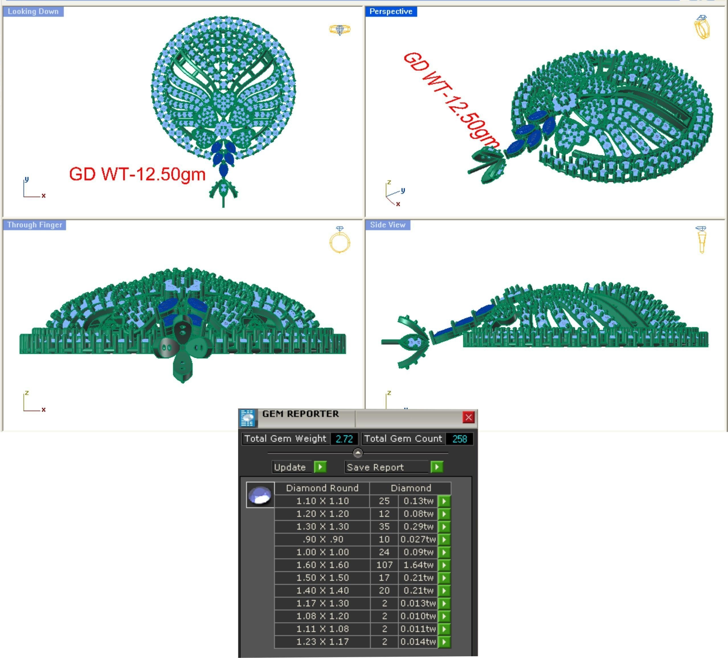 68 Necklace Earrings Set mgx bulk collection  3D print model_96