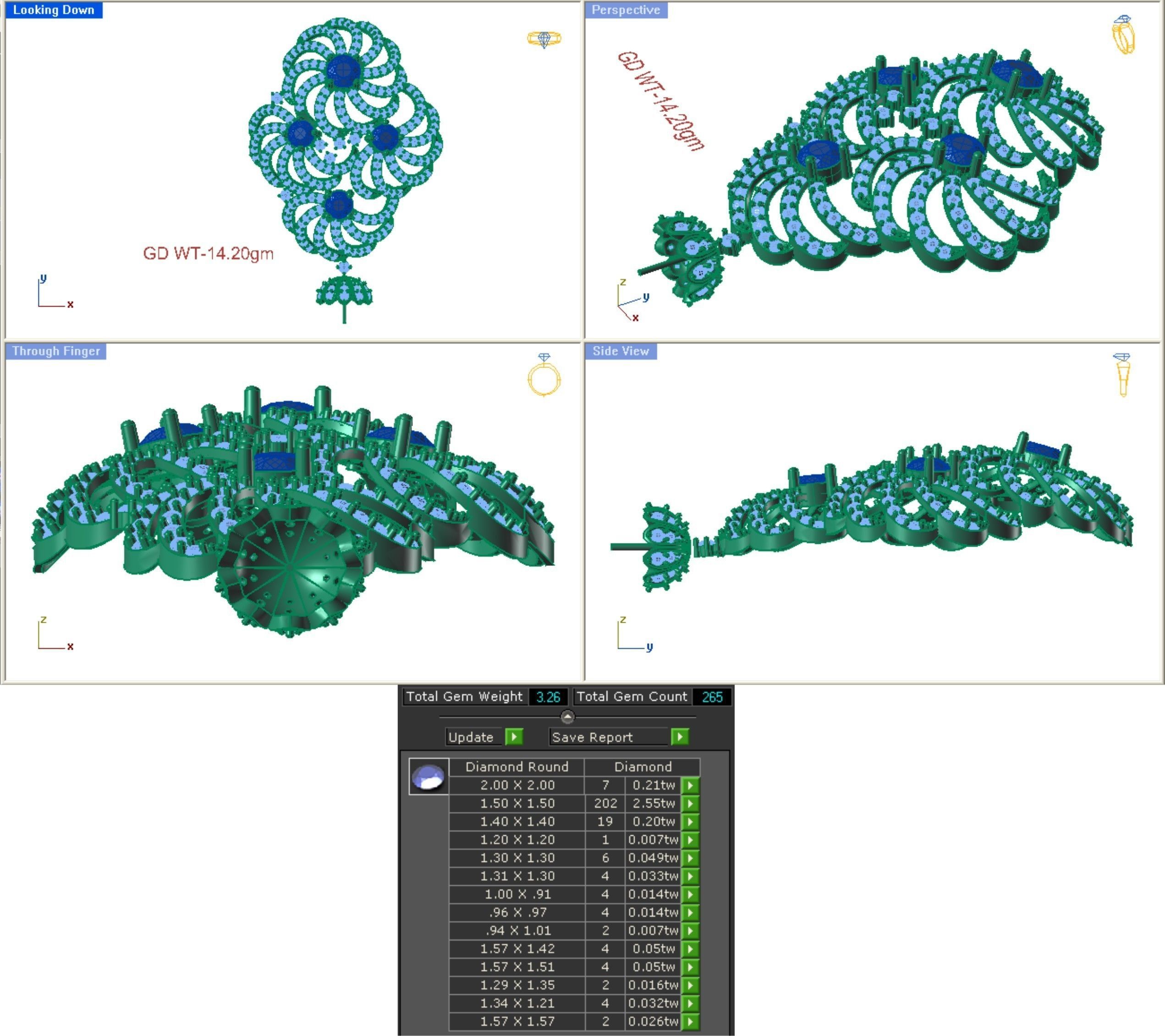 68 Necklace Earrings Set mgx bulk collection  3D print model_107