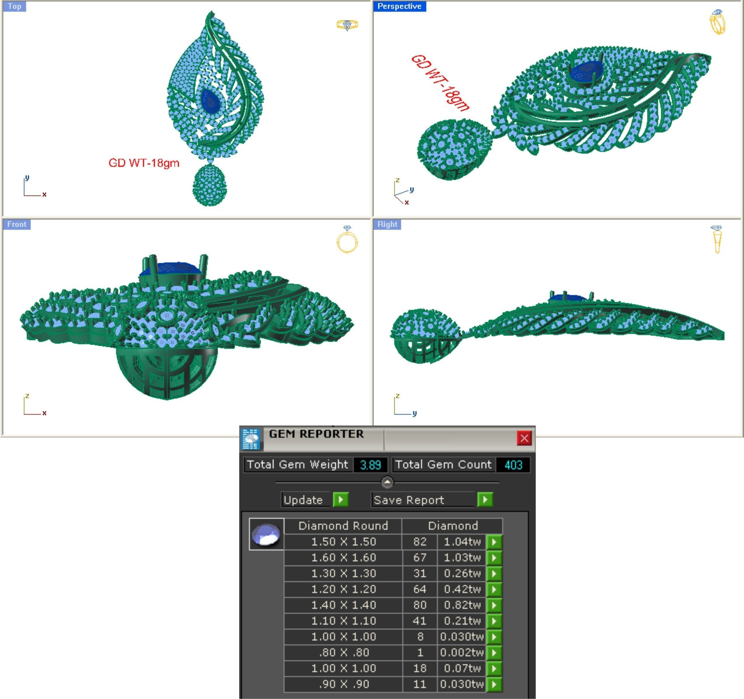 68 Necklace Earrings Set mgx bulk collection  3D print model_74
