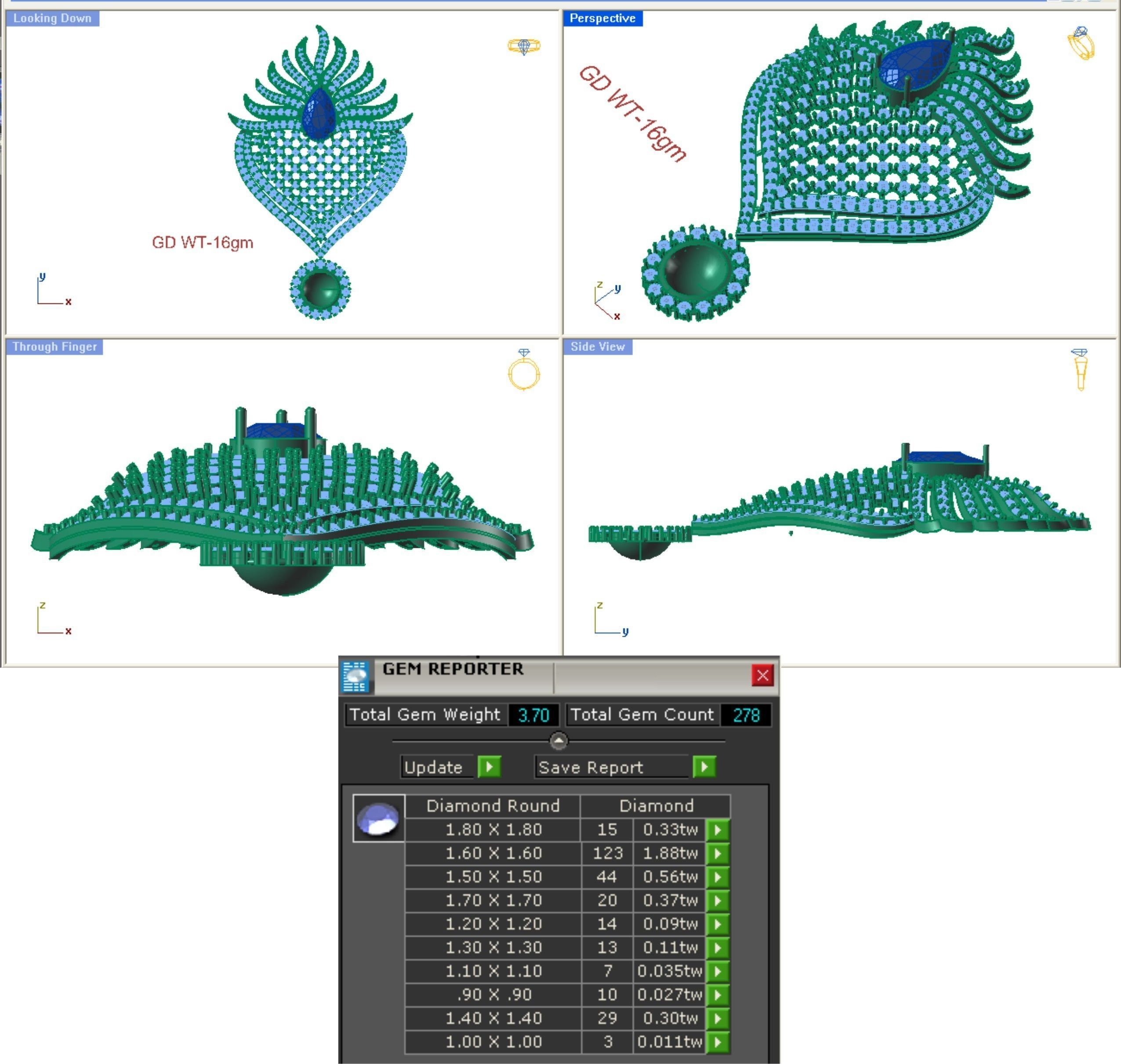 68 Necklace Earrings Set mgx bulk collection  3D print model_84