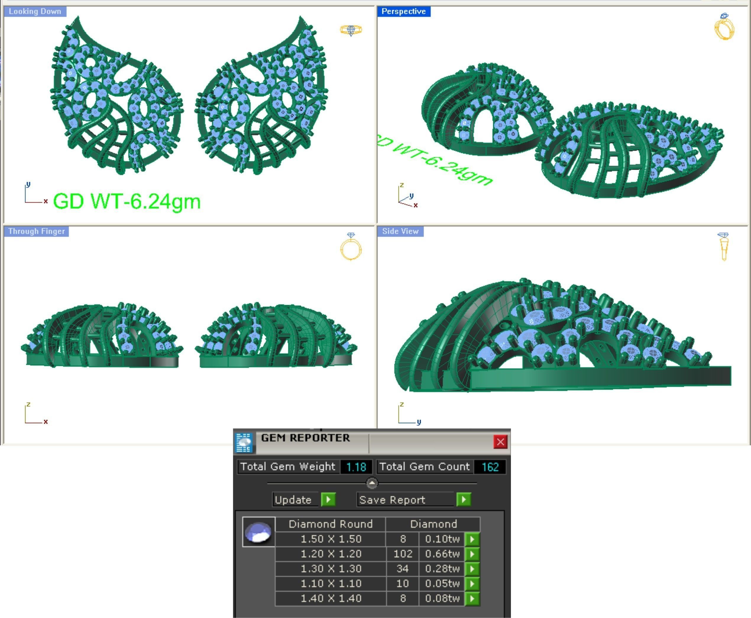 68 Necklace Earrings Set mgx bulk collection  3D print model_111