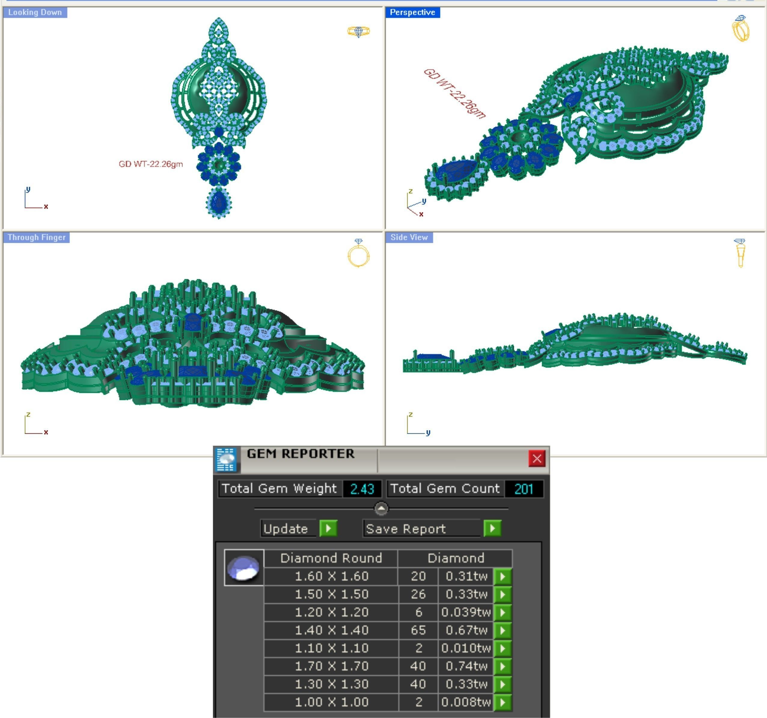 68 Necklace Earrings Set mgx bulk collection  3D print model_105