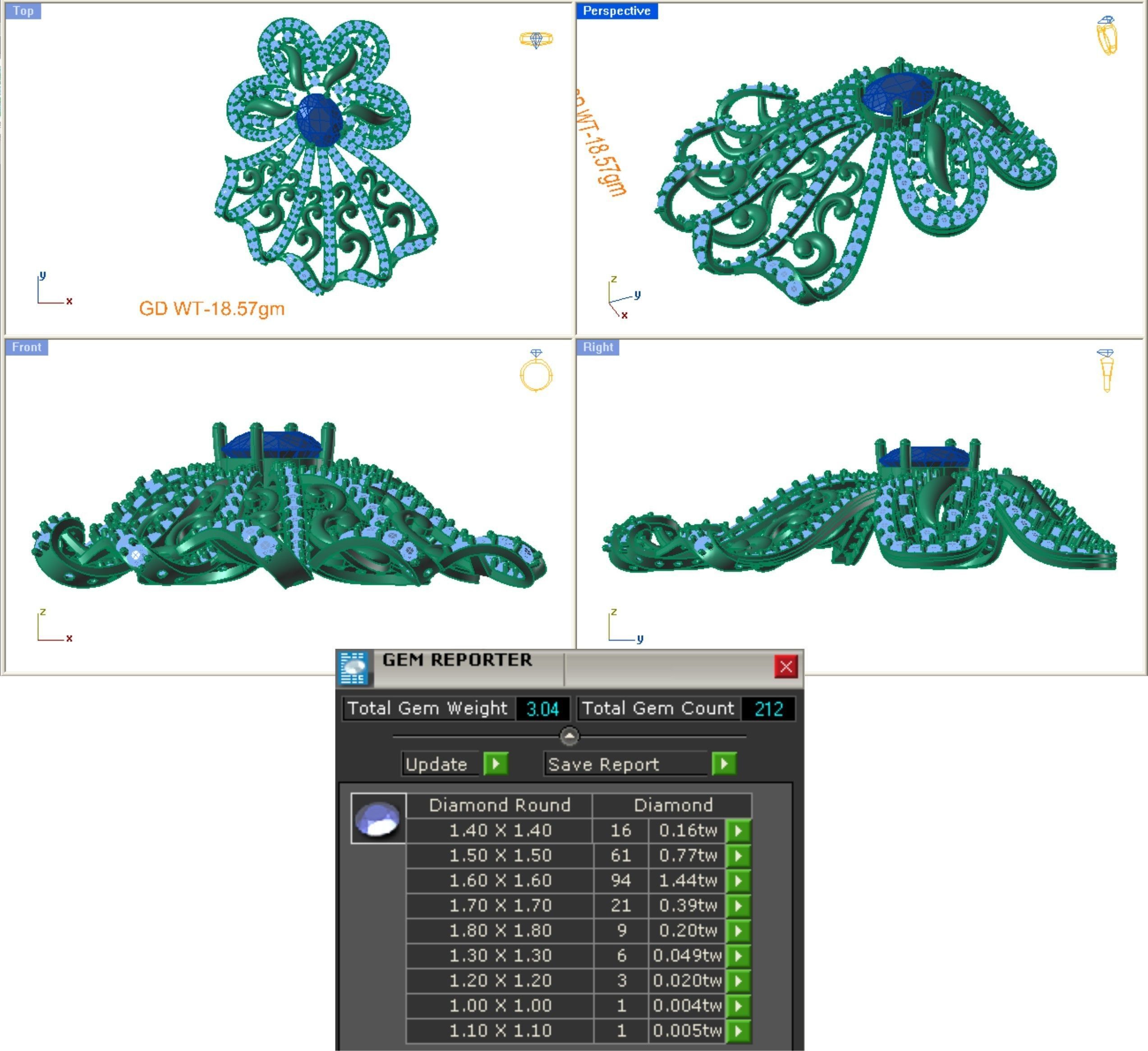 68 Necklace Earrings Set mgx bulk collection  3D print model_142