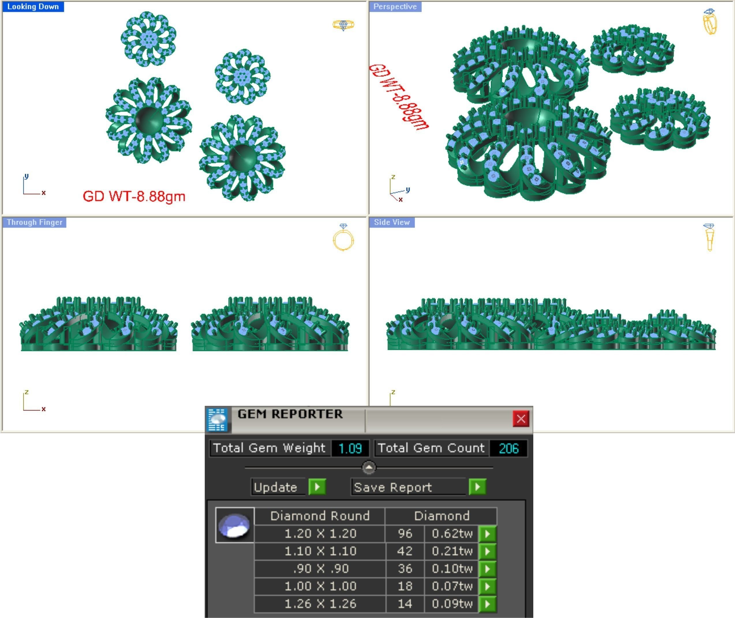 68 Necklace Earrings Set mgx bulk collection  3D print model_103
