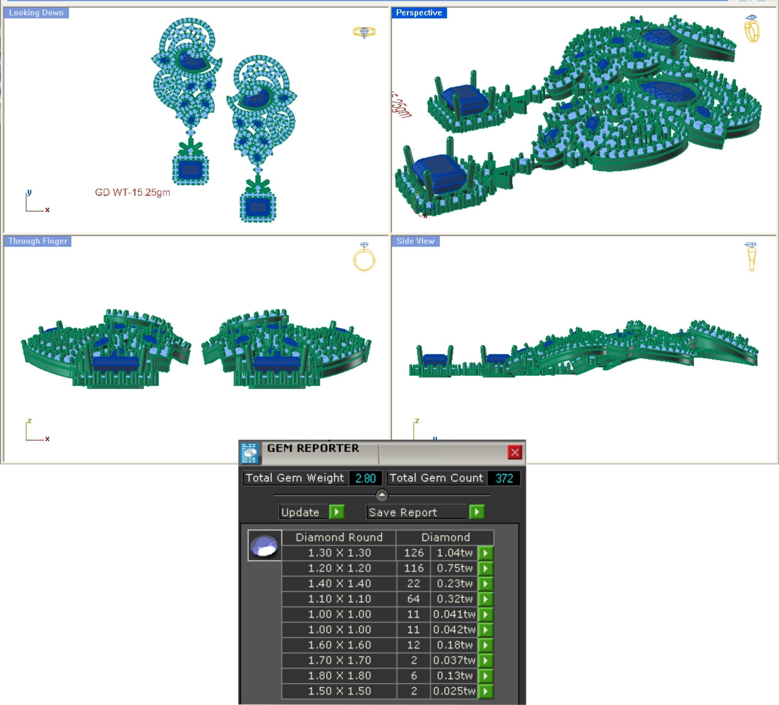 68 Necklace Earrings Set mgx bulk collection  3D print model_78