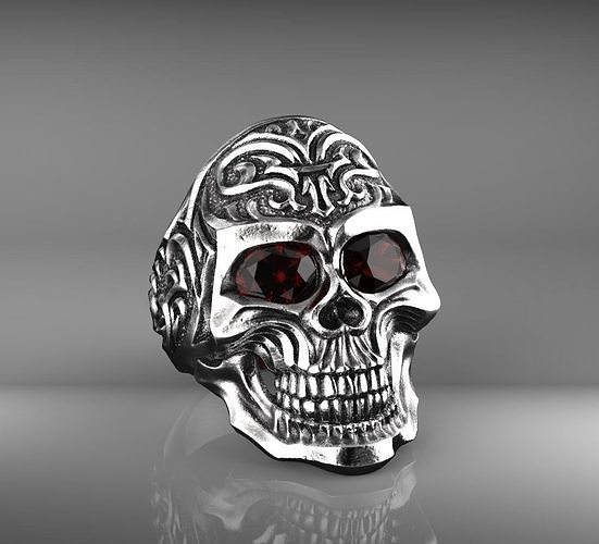 ring skull 3D print model