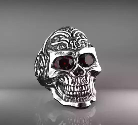 ring skull 3D print model