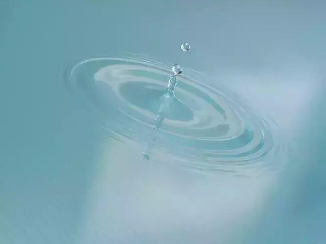 Water Drops 3D  3D model