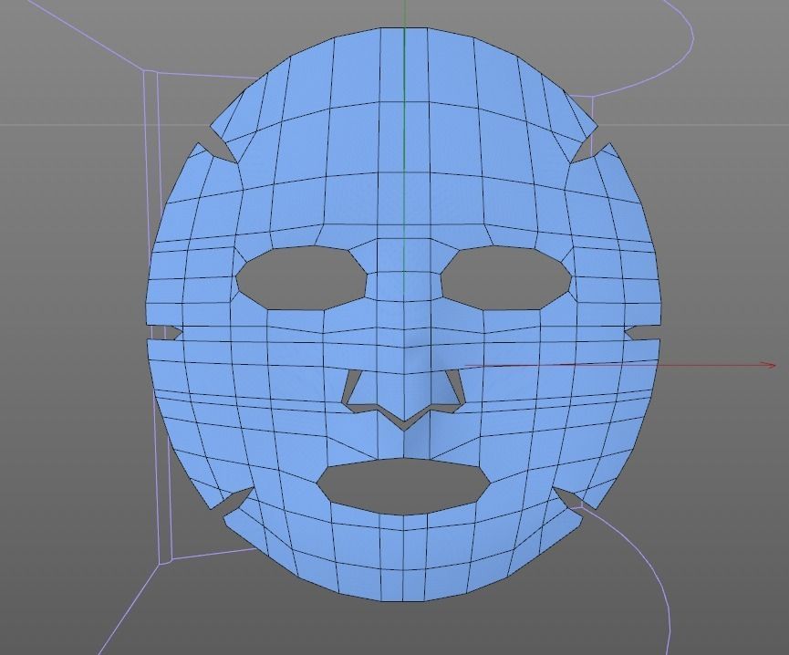 Cosmetic Mask 3D model_4