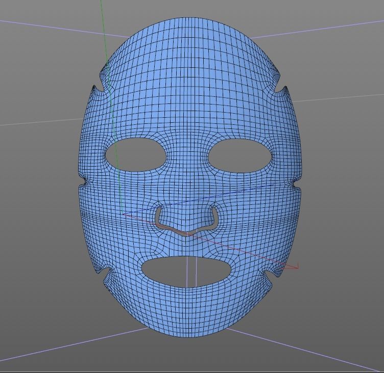 Cosmetic Mask 3D model_3
