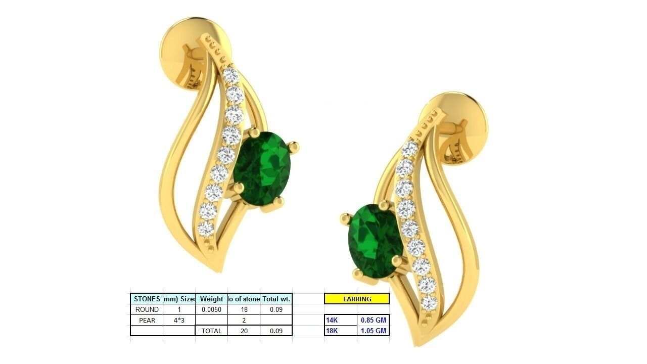 17 Pendant Earring set 3dm stl render details bulk collection 3D print model_30