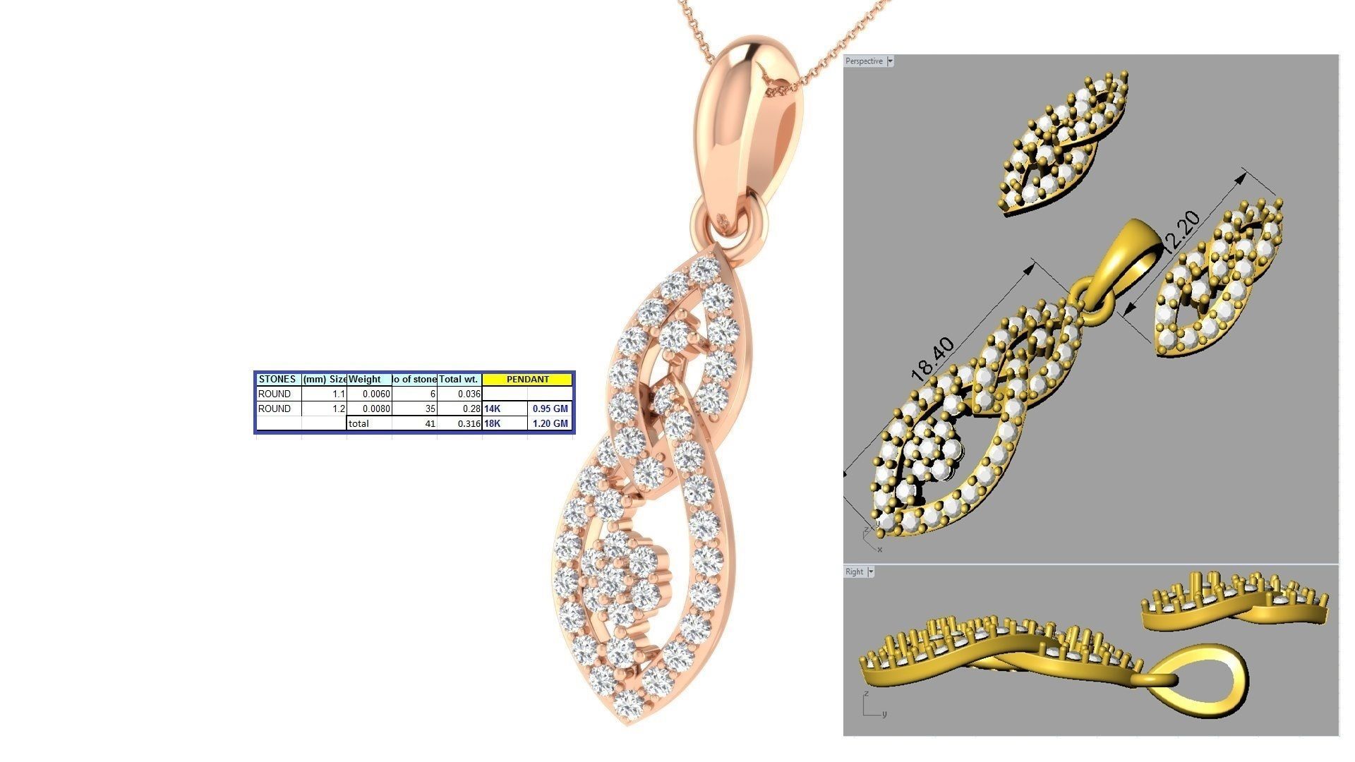 17 Pendant Earring set 3dm stl render details bulk collection 3D print model_6