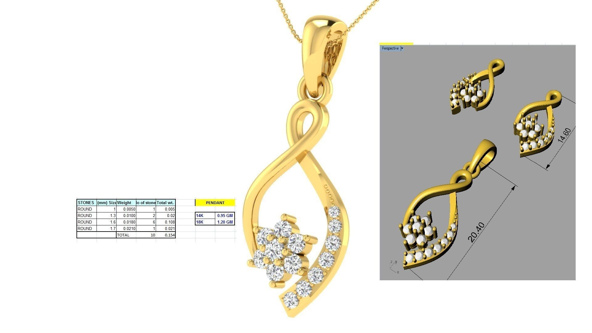 17 Pendant Earring set 3dm stl render details bulk collection 3D print model_12