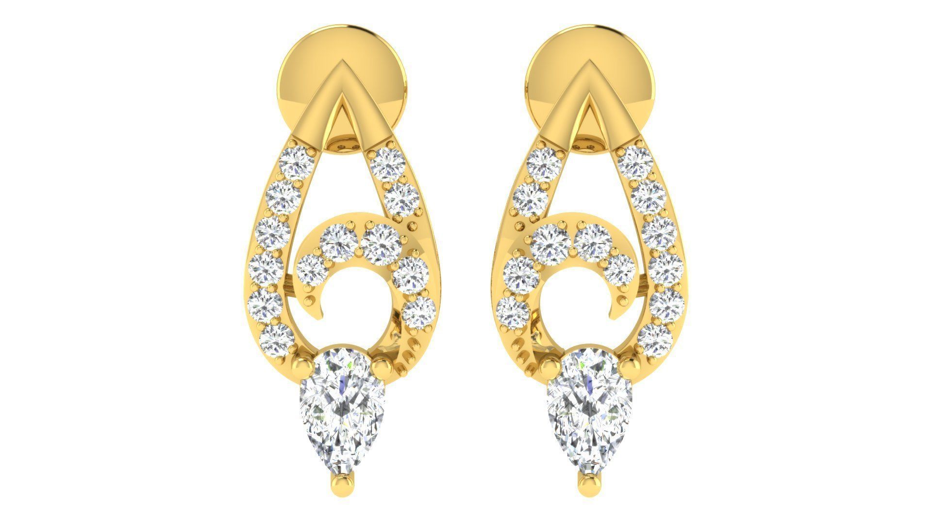 17 Pendant Earring set 3dm stl render details bulk collection 3D print model_37