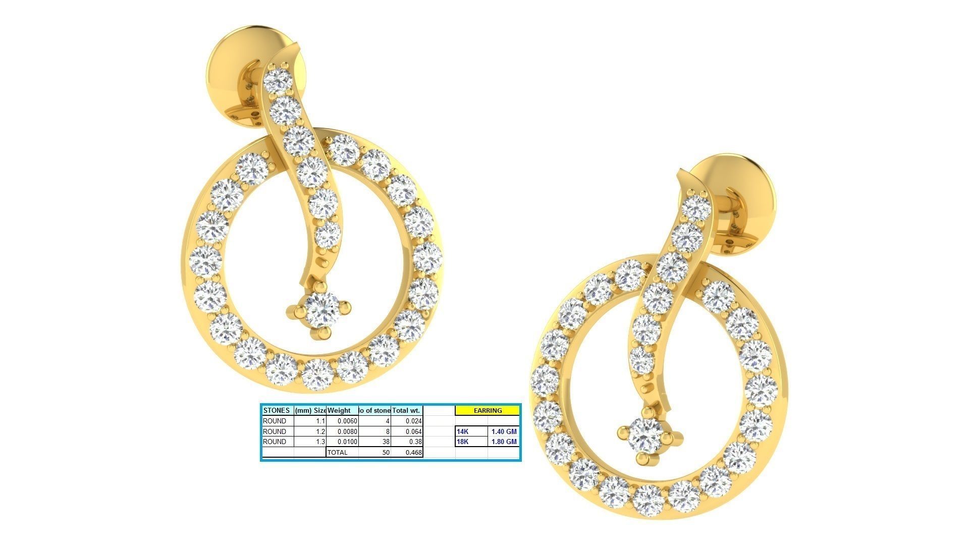 17 Pendant Earring set 3dm stl render details bulk collection 3D print model_27