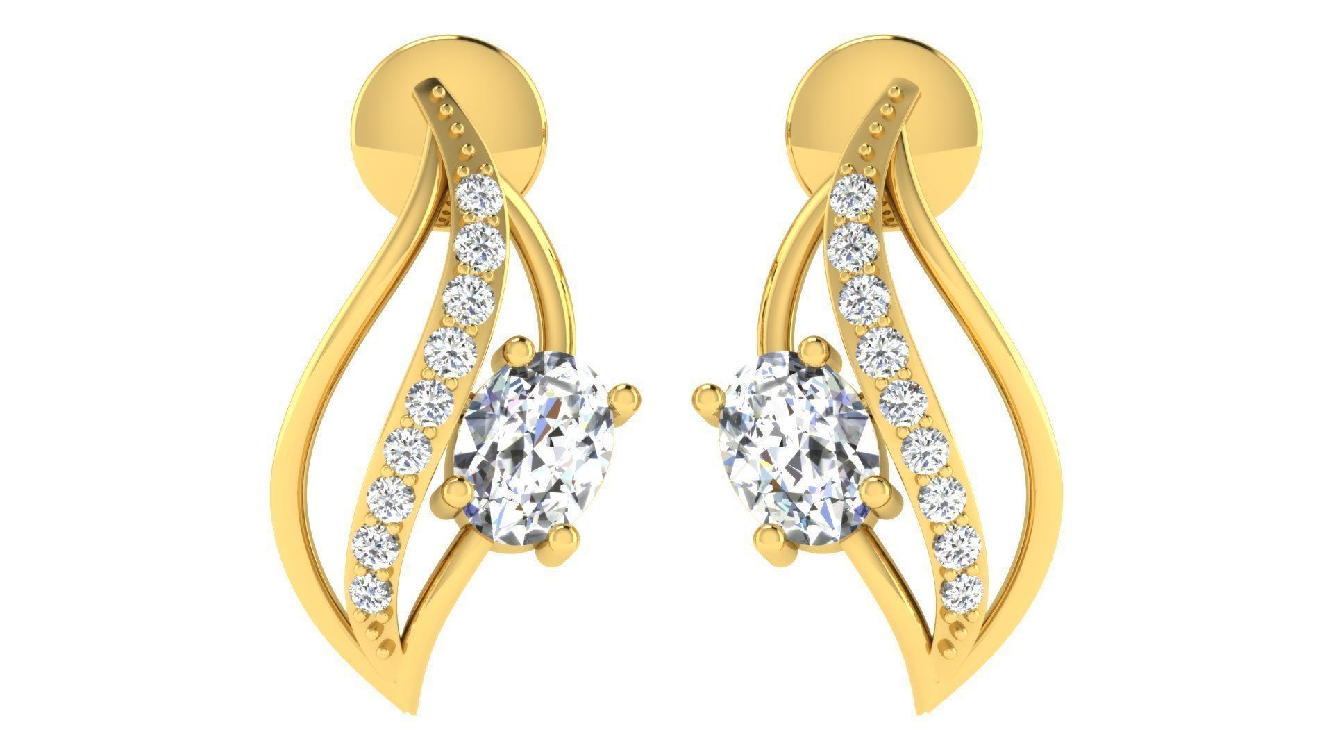 17 Pendant Earring set 3dm stl render details bulk collection 3D print model_33