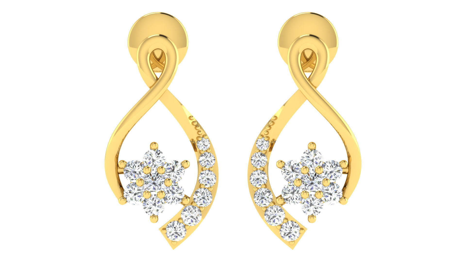 17 Pendant Earring set 3dm stl render details bulk collection 3D print model_16