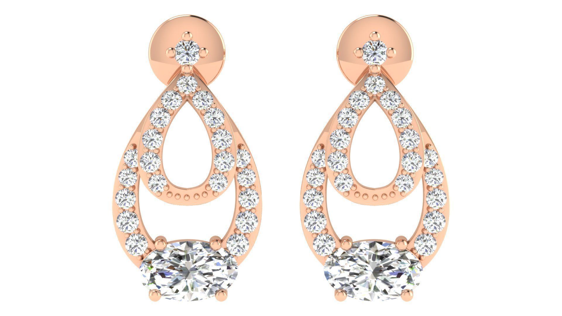 17 Pendant Earring set 3dm stl render details bulk collection 3D print model_45