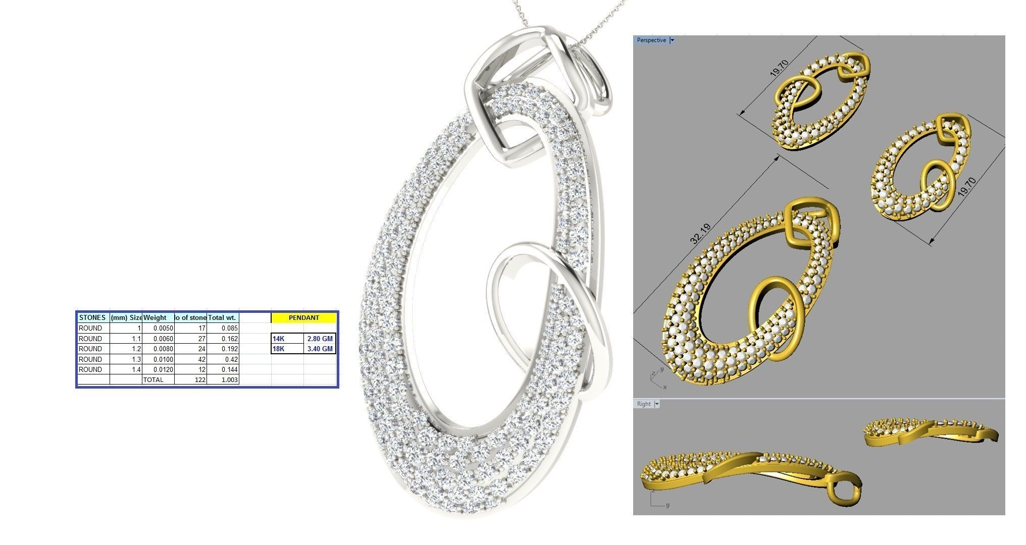 17 Pendant Earring set 3dm stl render details bulk collection 3D print model_50