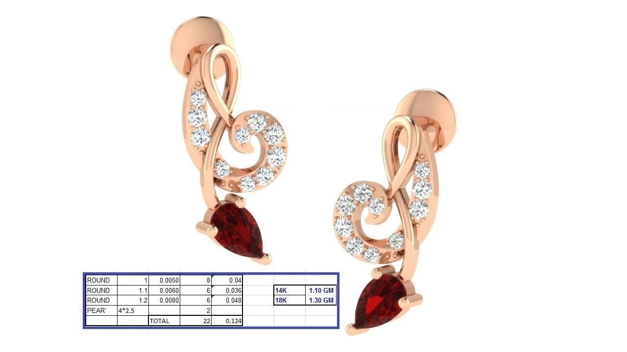 17 Pendant Earring set 3dm stl render details bulk collection 3D print model_47