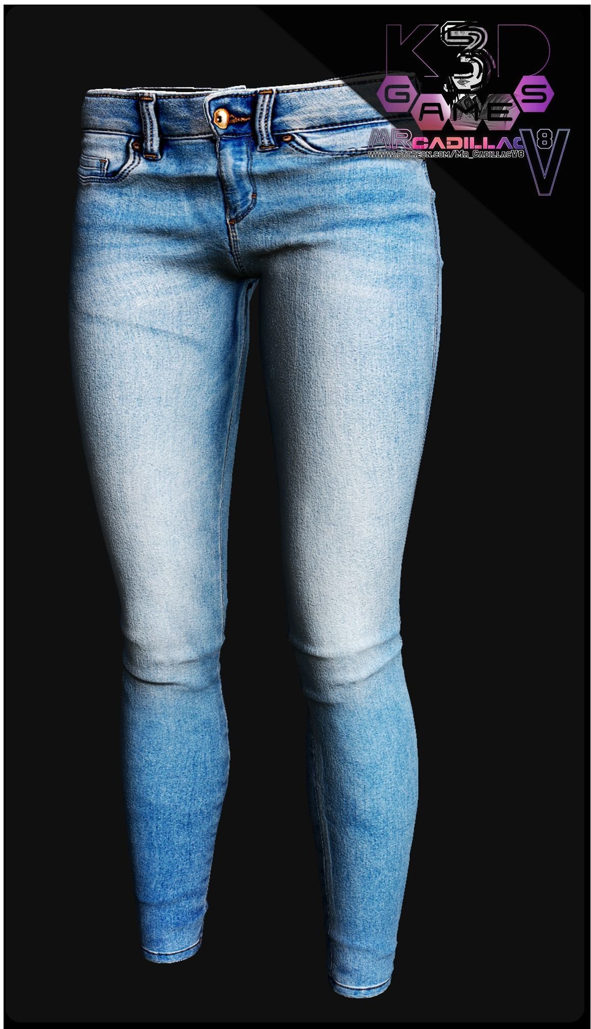 E Lynton 3D Jeans