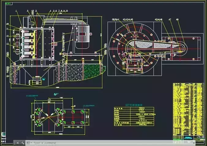 PCL750-4 VERTICAL CRUSHER COMPLETE DRAWING