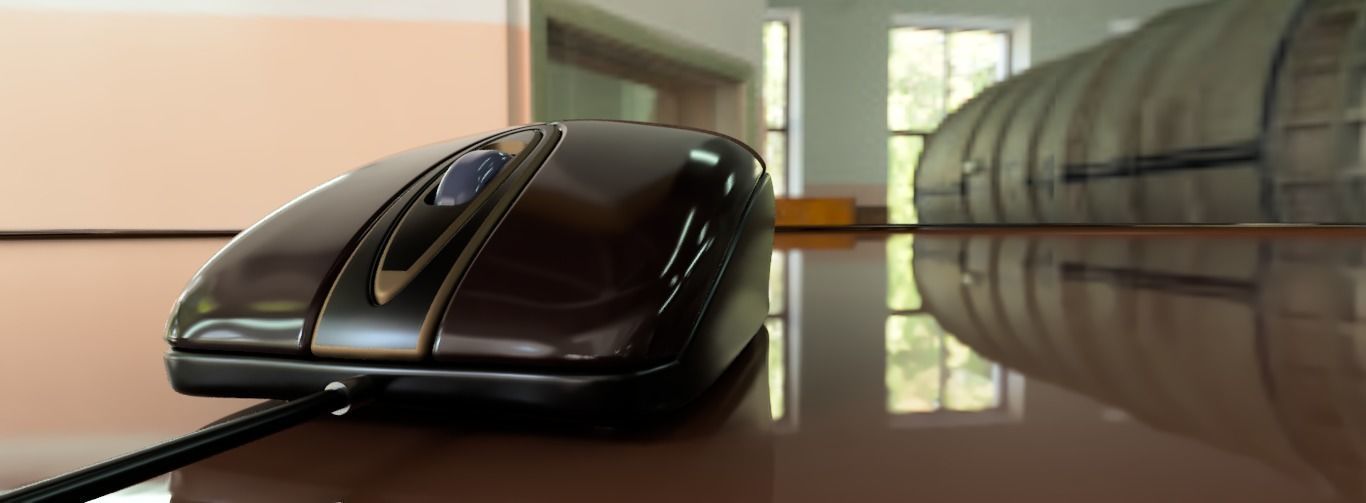 Luxury Desk Mouse 3D model_11