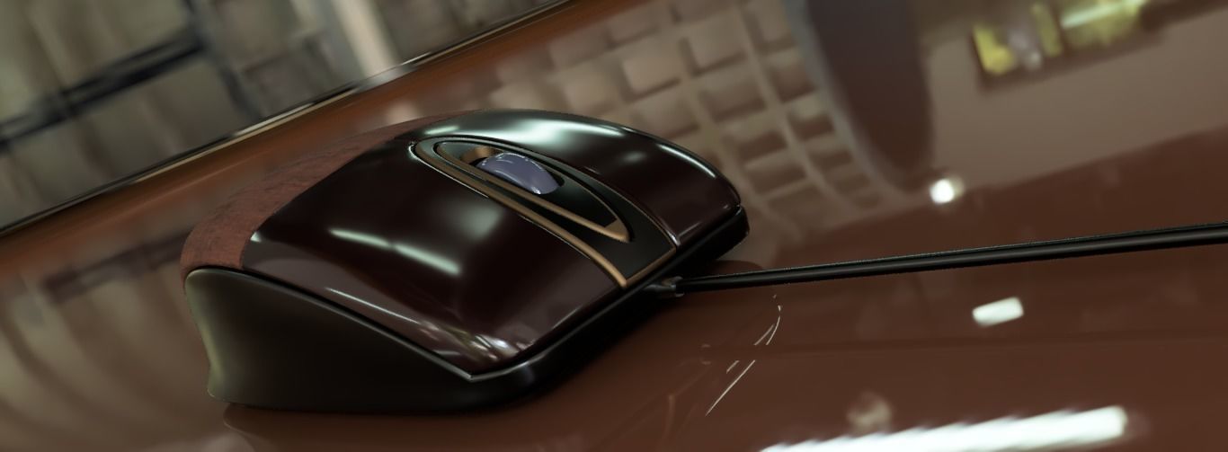 Luxury Desk Mouse 3D model_12