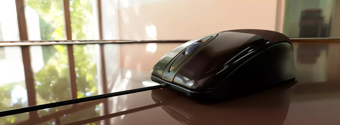 Luxury Desk Mouse 3D model_0