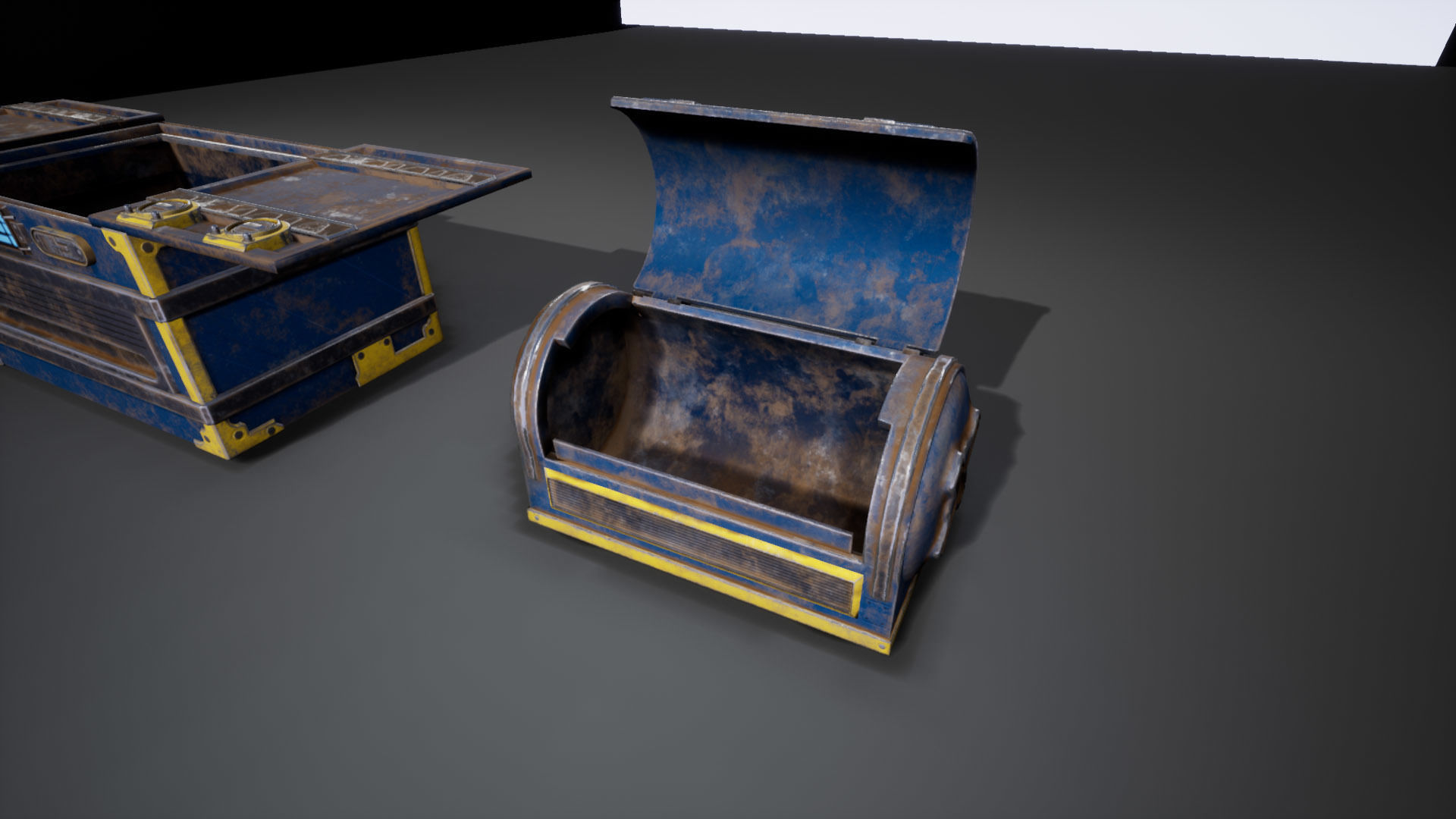 Sci-Fi Containers Low-poly 3D model_8