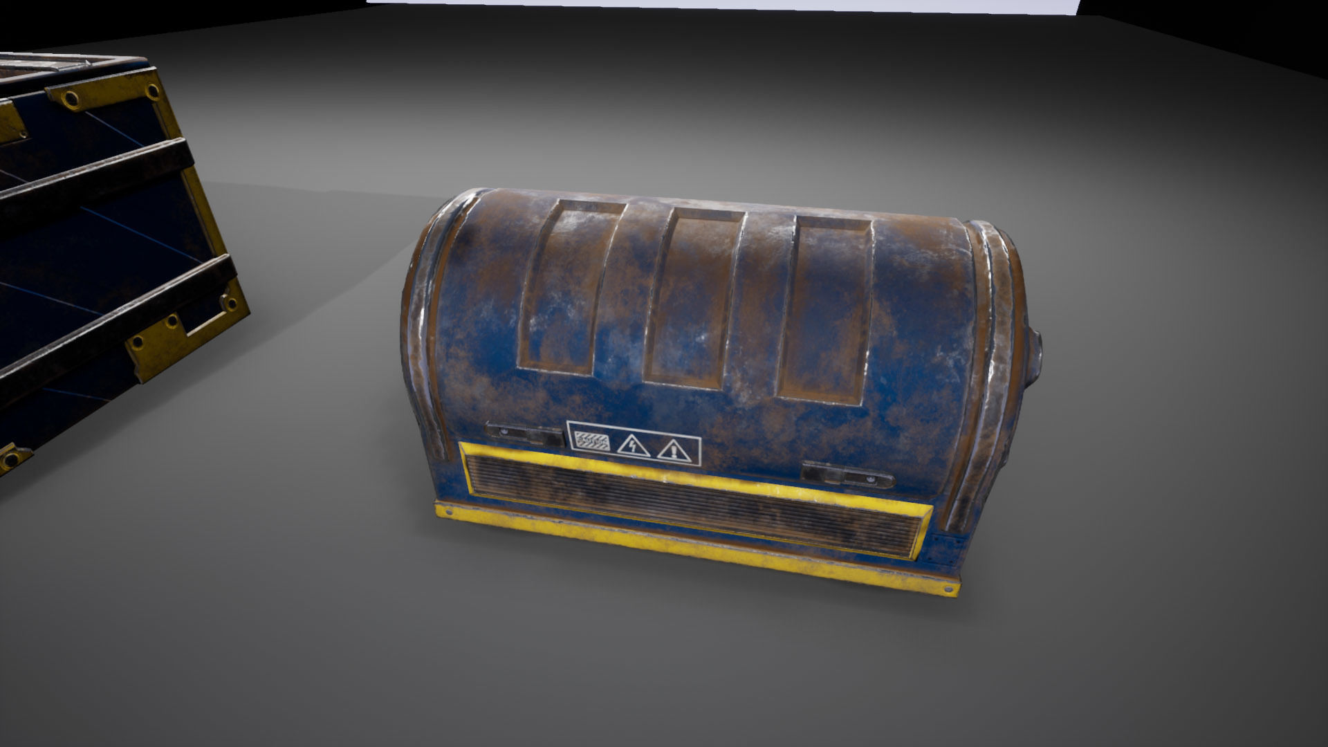 Sci-Fi Containers Low-poly 3D model_2