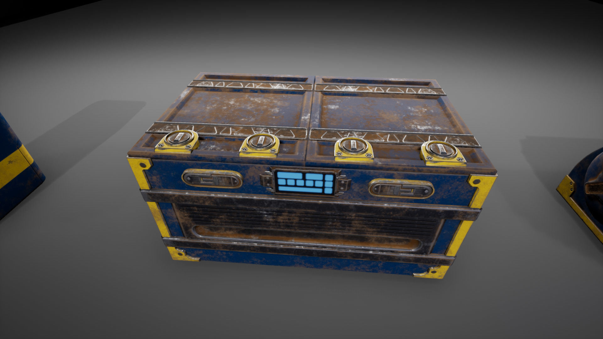 Sci-Fi Containers Low-poly 3D model_1