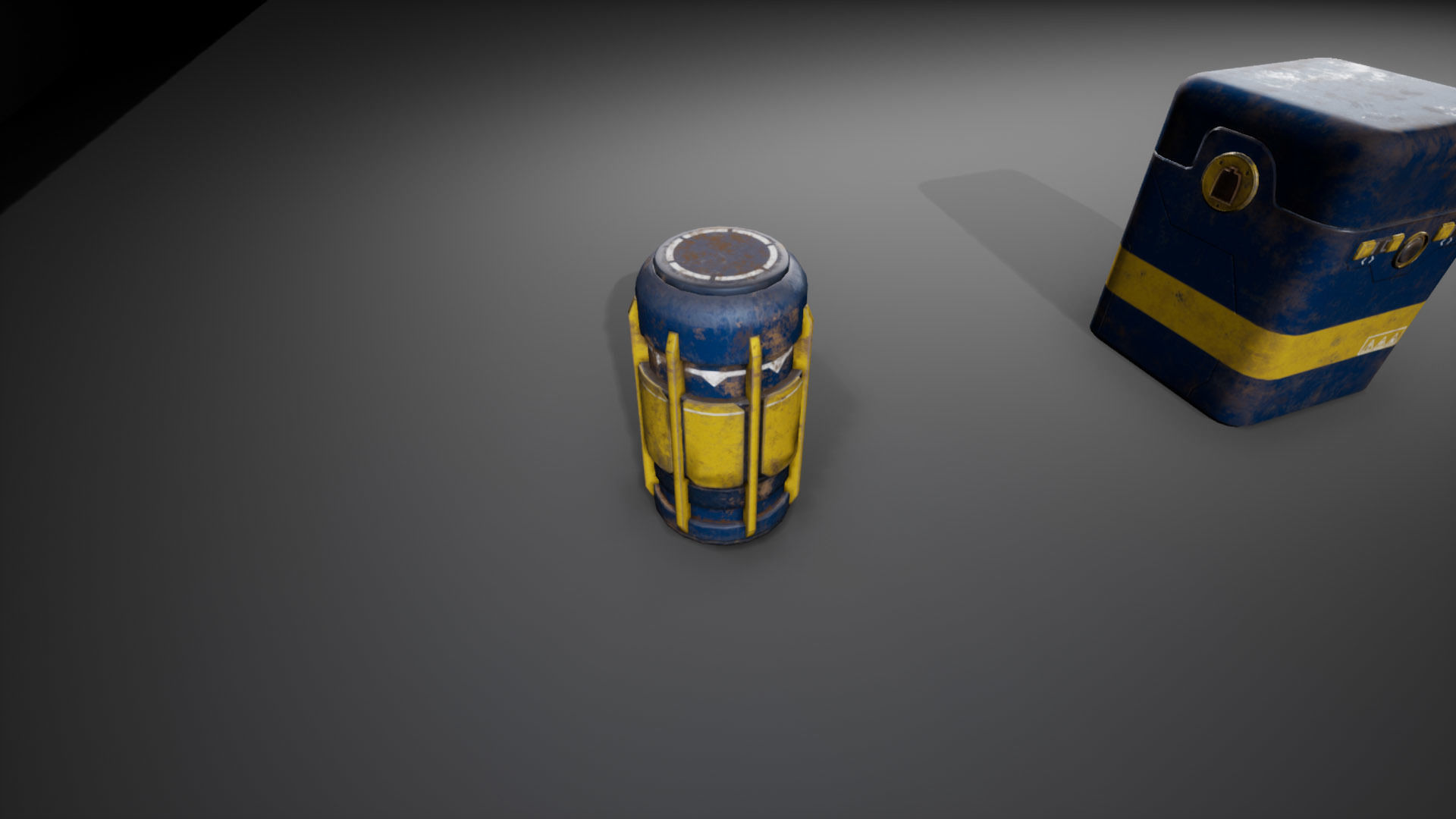 Sci-Fi Containers Low-poly 3D model_4