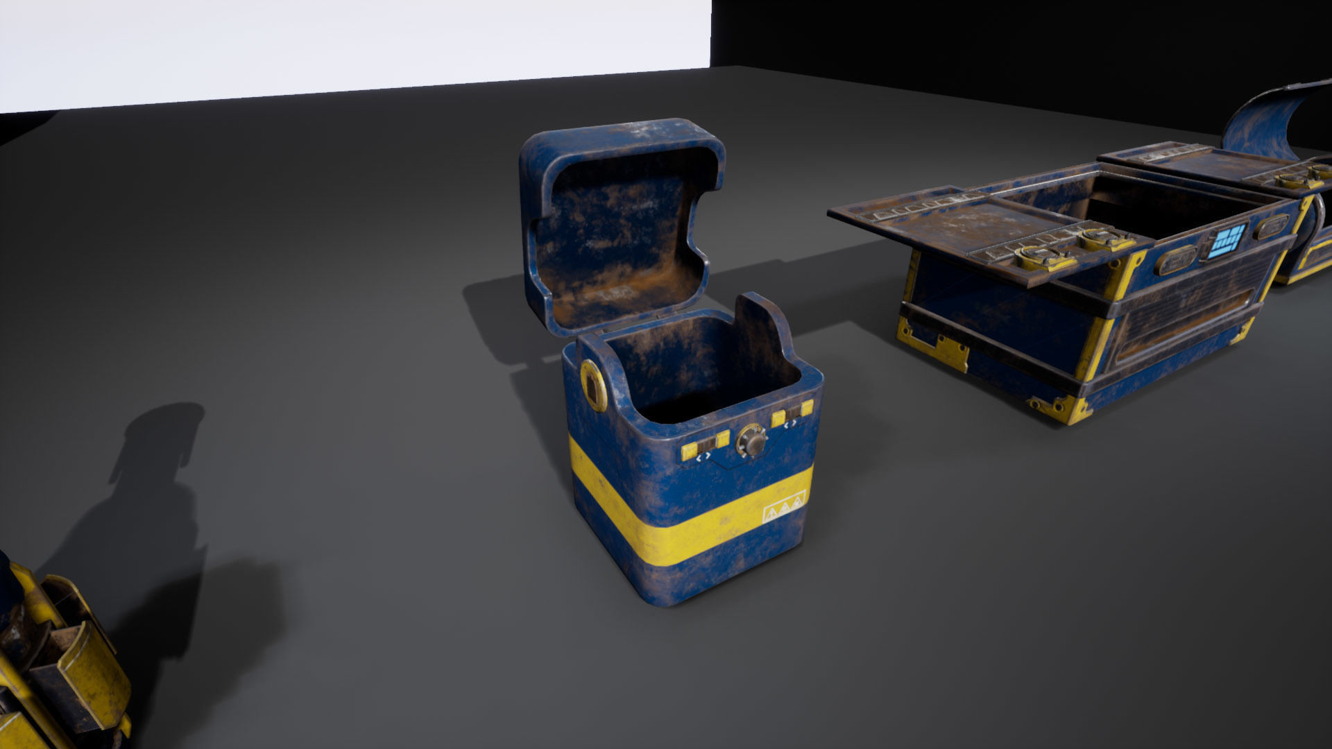 Sci-Fi Containers Low-poly 3D model_6