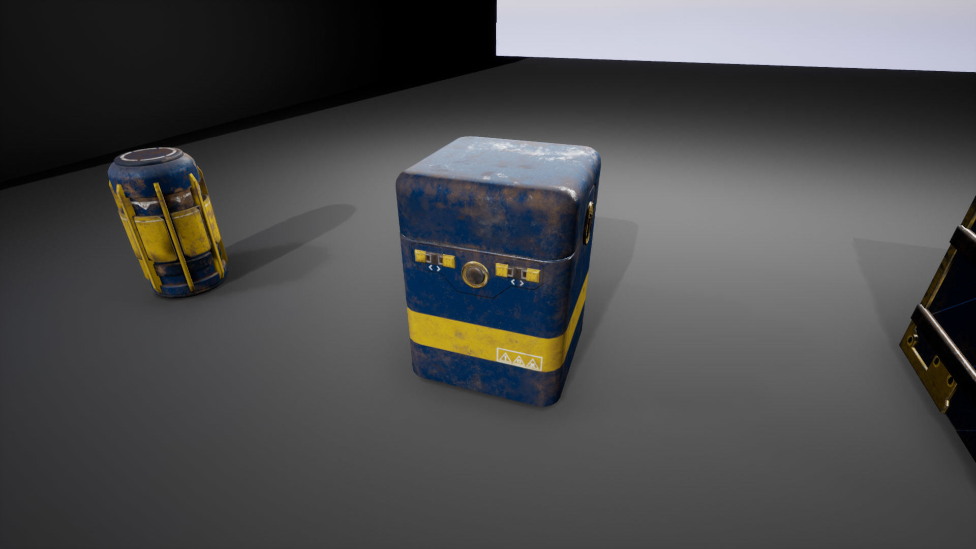 Sci-Fi Containers Low-poly 3D model_3
