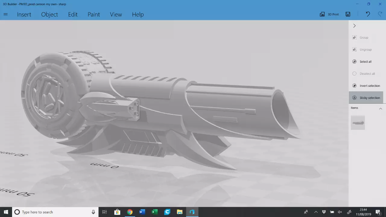 Predator Shoulder Cannon 3D print model_0