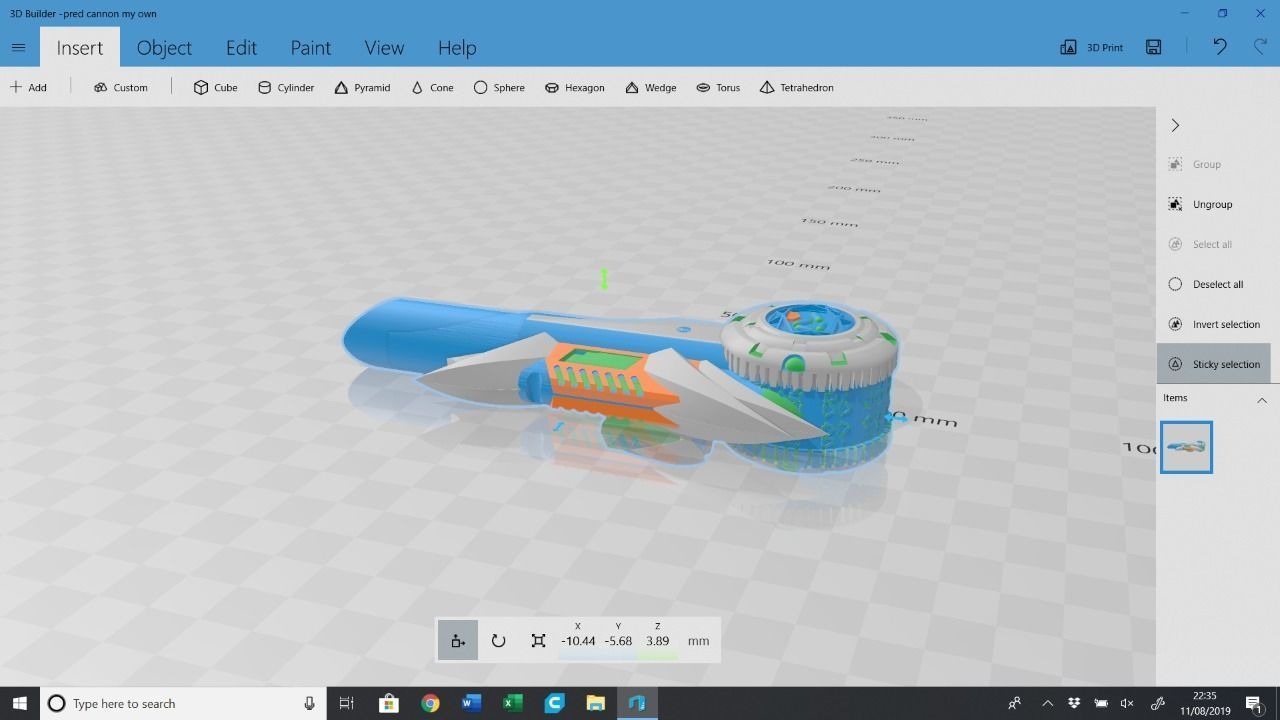 Predator Shoulder Cannon 3D print model_4