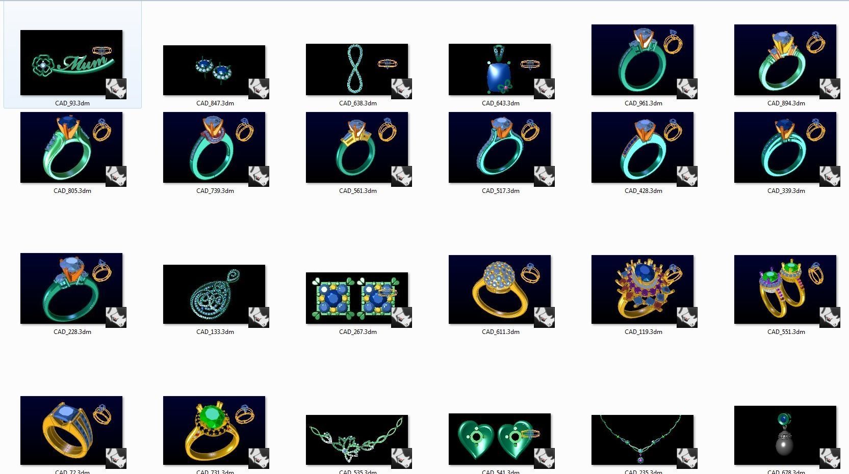 500 Good diamond files 3D print model_7