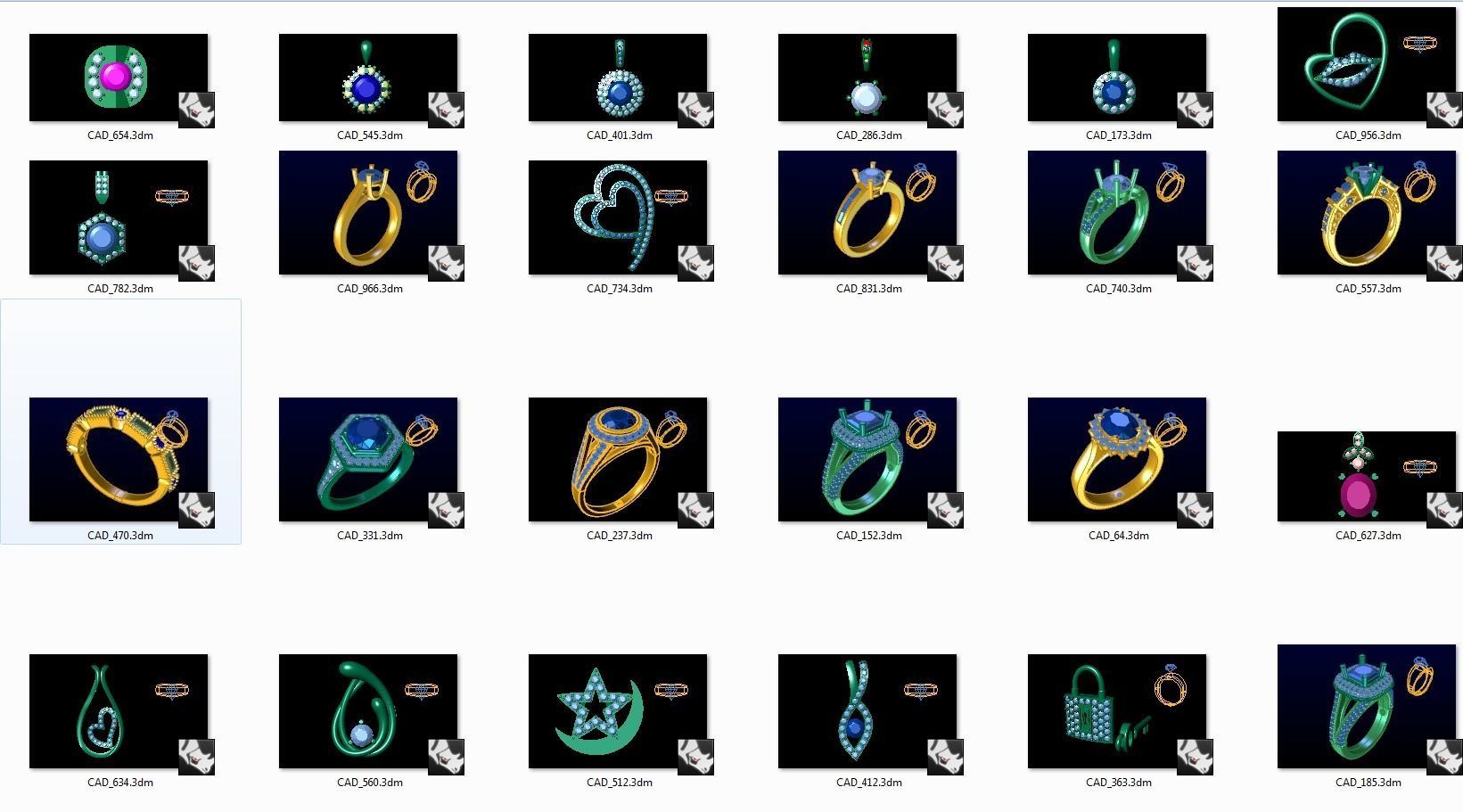 500 Good diamond files 3D print model_6