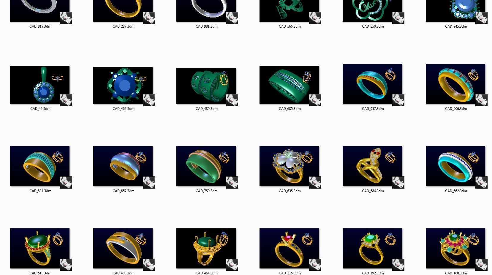 500 Good diamond files 3D print model_8