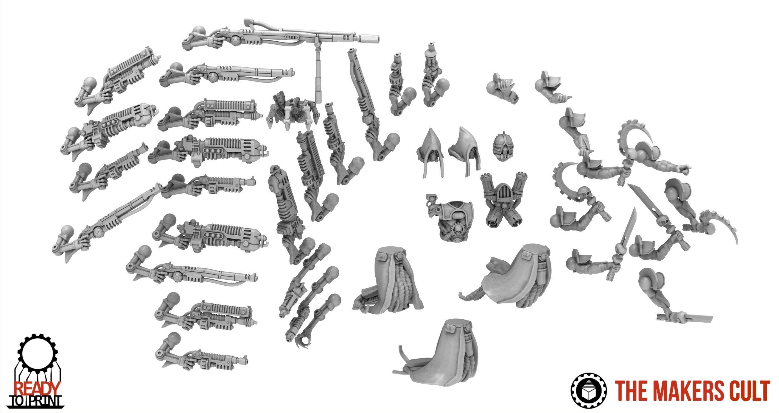 Dark Techno Shooters and Vigilants 3D print model_3