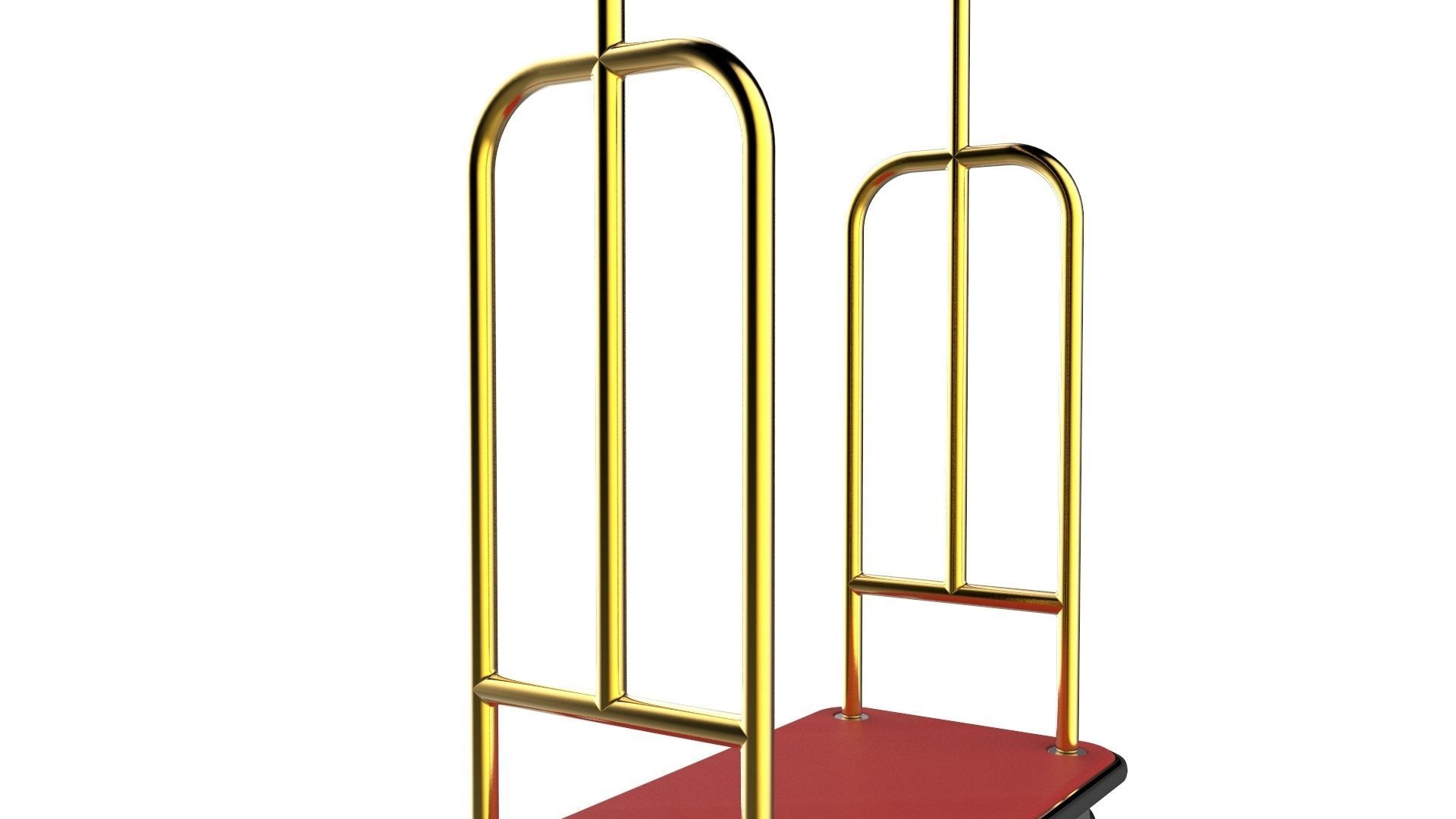 Hotel Trolley 10 3D model_11