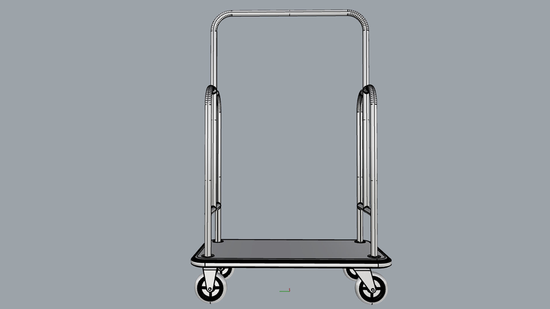 Hotel Trolley 10 3D model_16