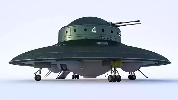 Nazi UFO Haunebu 2 3D model