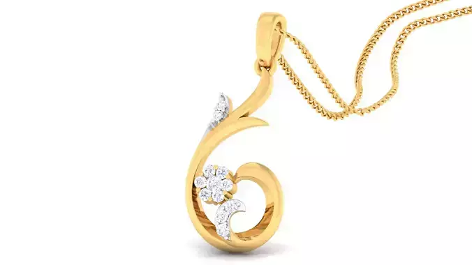 Women pendant-earrings set 3dm mgx render detail 3D print model