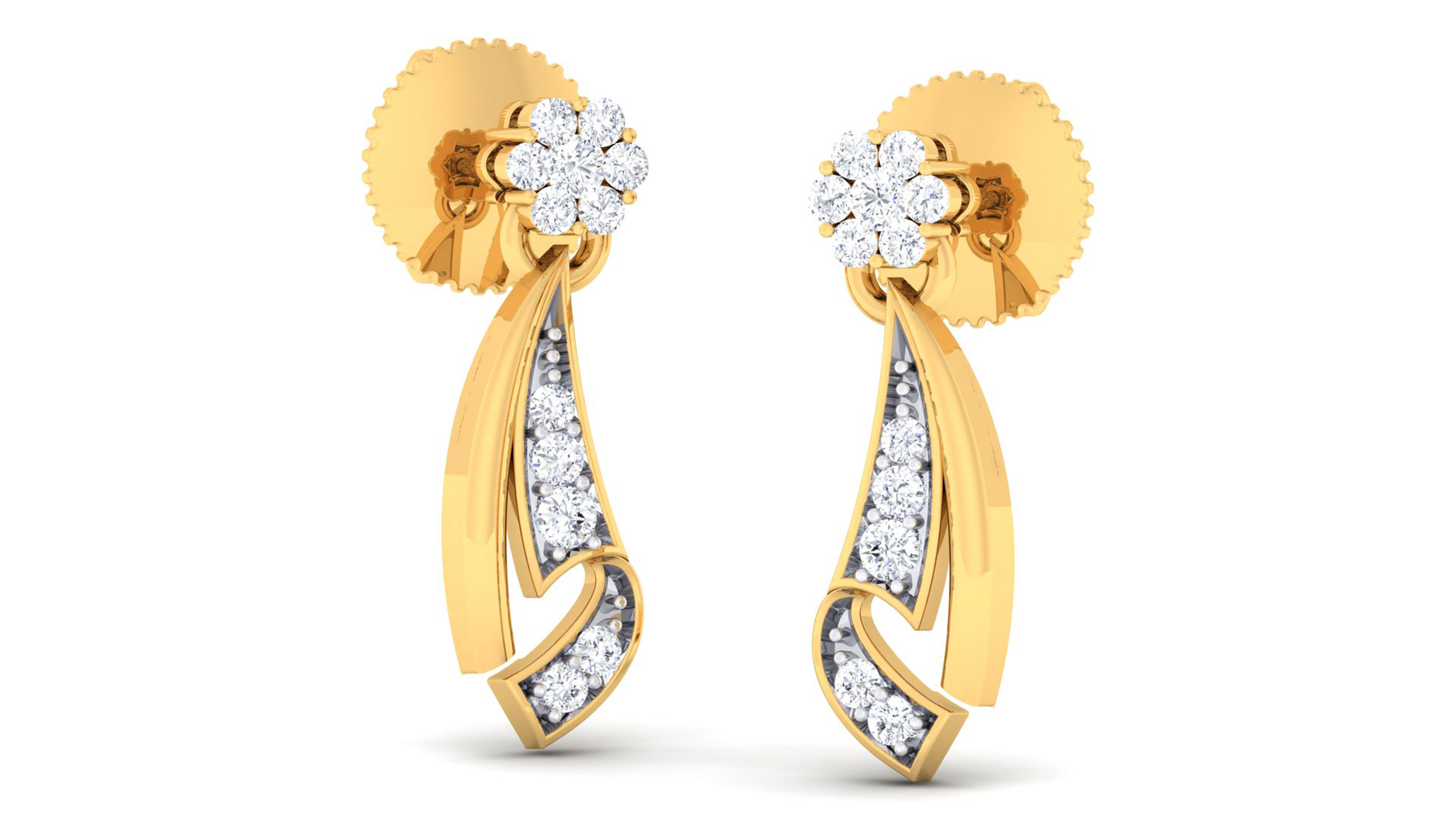 Women pendant-earrings set 3dm mgx render detail 3D print model 3D print model_1