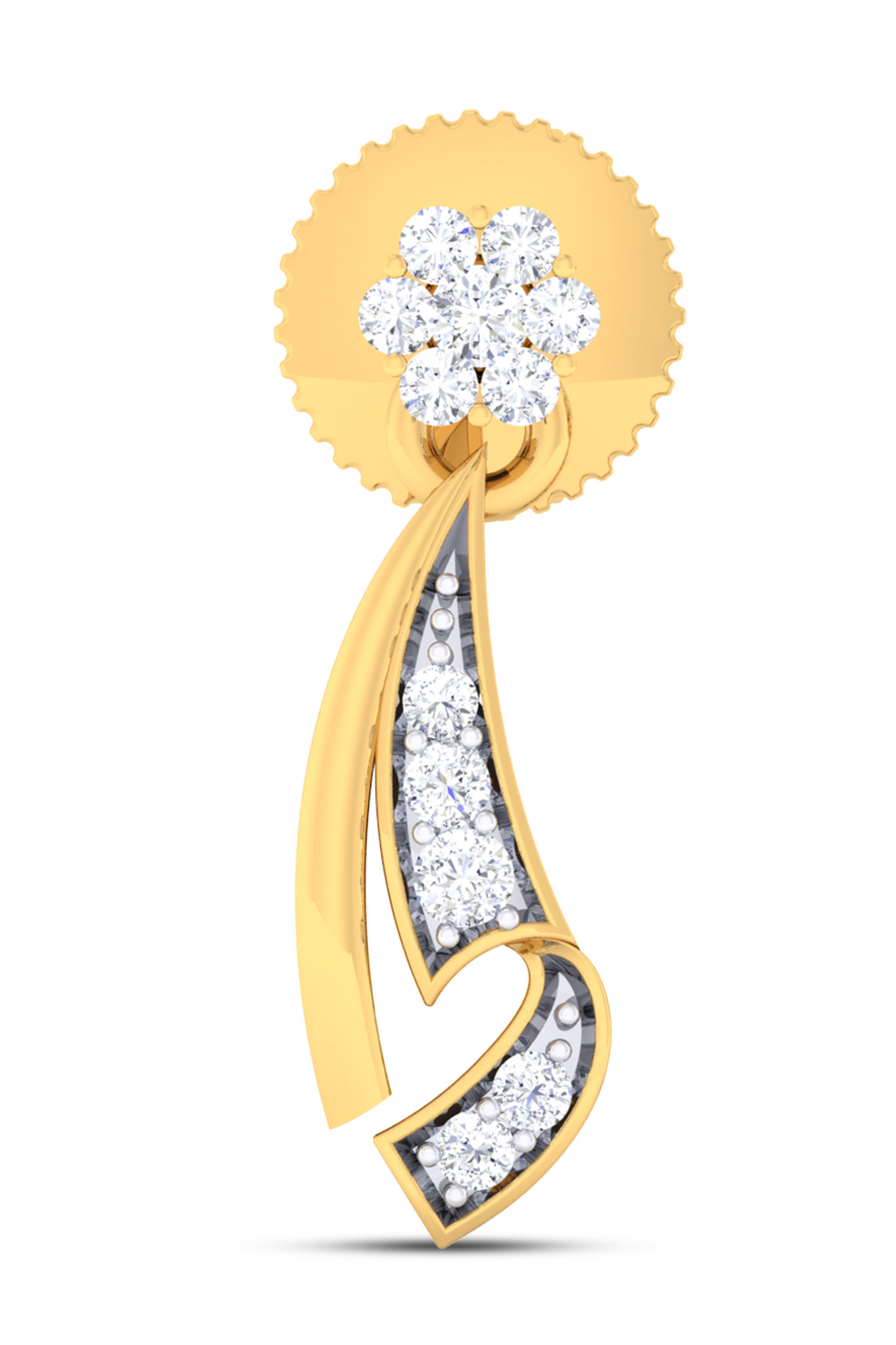 Women pendant-earrings set 3dm mgx render detail 3D print model 3D print model_2