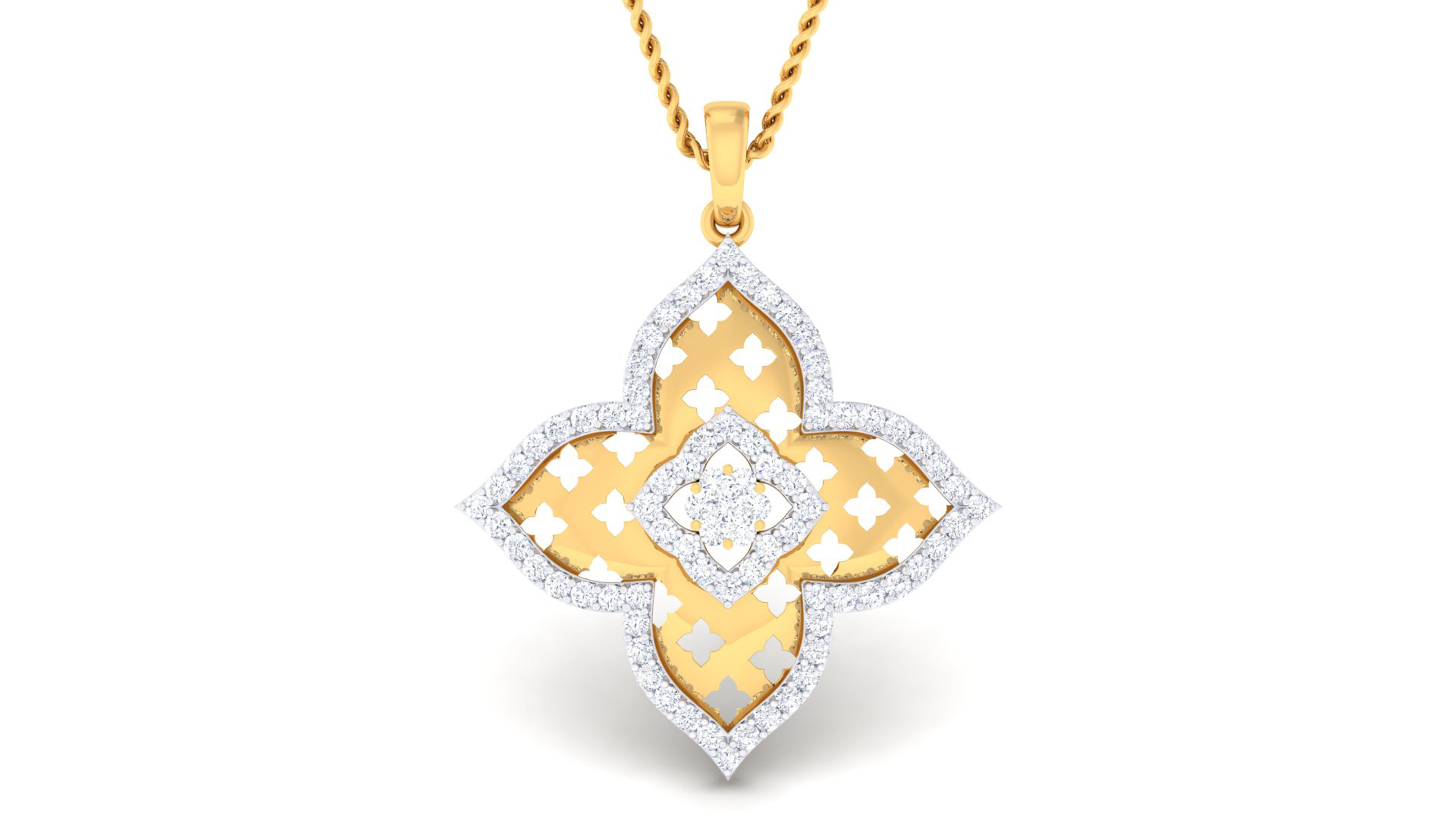 Women pendant-earrings set 3dm mgx render detail 3D print model 3D print model_7