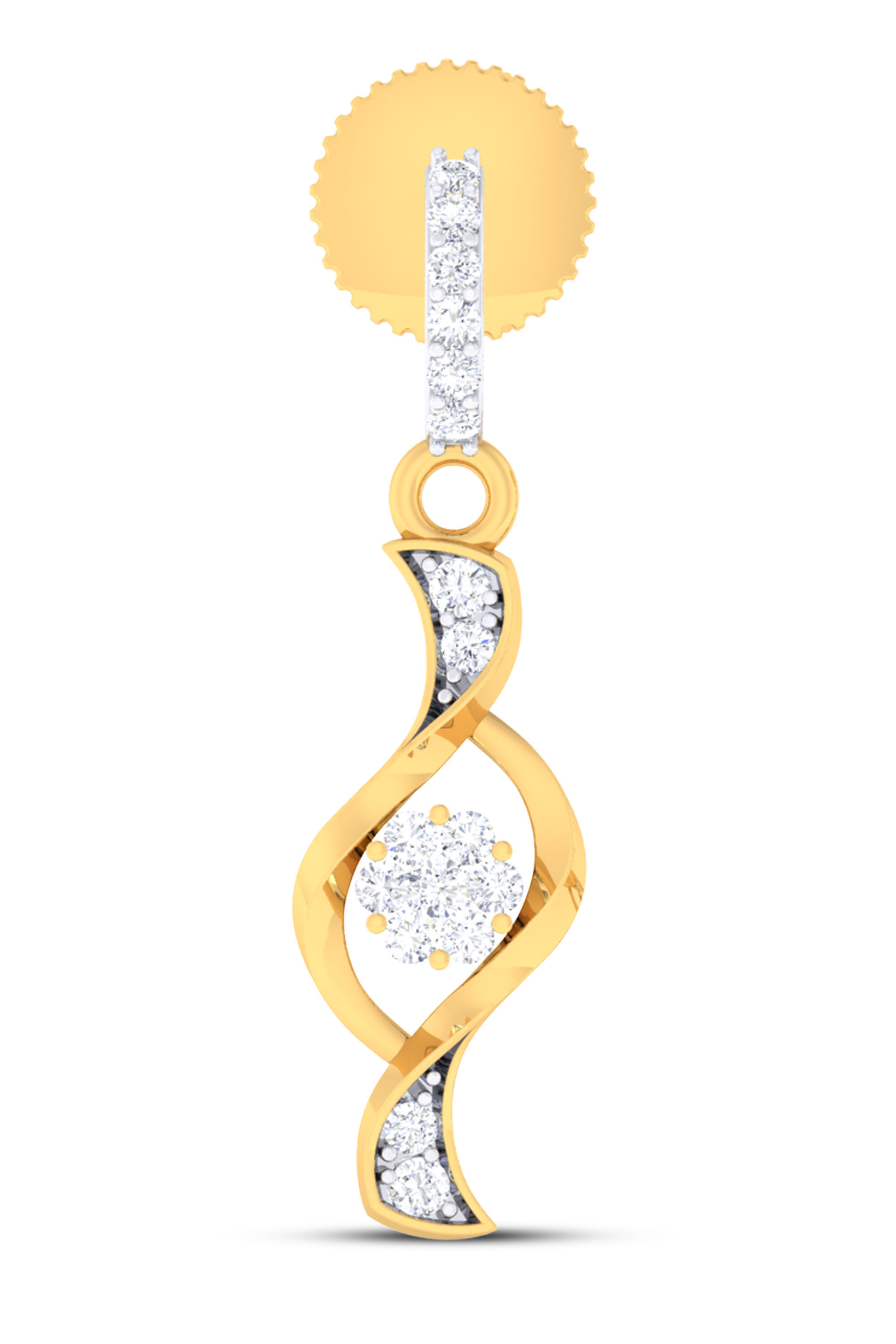 Women pendant-earrings set 3dm mgx render detail 3D print model 3D print model_1