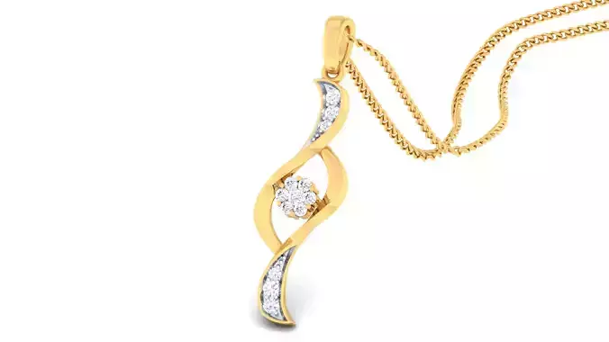 Women pendant-earrings set 3dm mgx render detail 3D print model